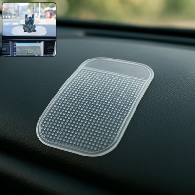 You Store - Transparent Non-Slip Silicone Dashboard Mat - Large Size Grip / Heat-resistant and UV stable