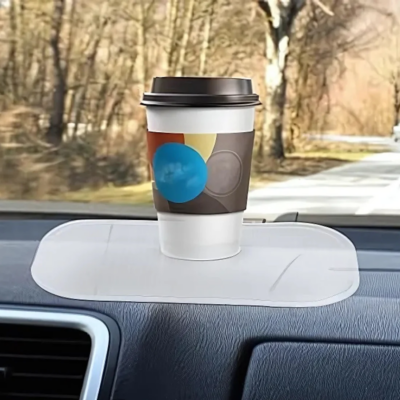 You Store - Transparent Non-Slip Silicone Dashboard Mat - Large Size Grip / Heat-resistant and UV stable