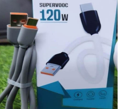 ARmax - 120 Watt Fast Charging USB Cable SuperVooc Support all Phones USB to Type C