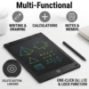 AR maxtronics - 12-Inch LCD Writing Tablet – Colorful Reusable Drawing Pad with Lock Function