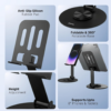 ARmax - 360° Rotatable & Foldable Mobile Phone Stand – Metallic, Adjustable Height & Angle