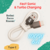 ARmaxtro - 100W & 6A Super Fast Sonic & Turbo Charging USB to Type-C Silicon Cable | Quick Power Delivery & High-Speed Data Sync for Redmi, Pocco, Xiaomi, & Android Gadgets