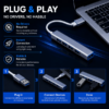 ARmax -USB hub - USB A To 4 Port USB 3.0 USB Hub / Aluminium Alloy Mobile and Laptop Adapter