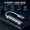 ARmax -USB hub - USB A To 4 Port USB 3.0 USB Hub / Aluminium Alloy Mobile and Laptop Adapter